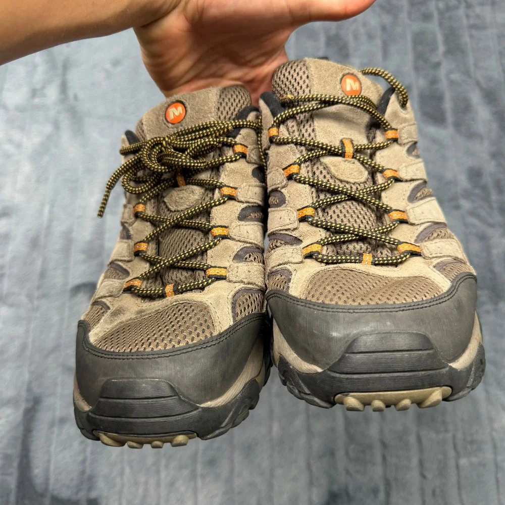 Merrell Moab 2 Vent Walnut Hiking Shoes Mens 13 Brown Suede Low Top J06011